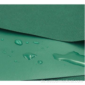 Medizinisches PVC-wasserdichtes Schutzgewebe aus 100% Polyester